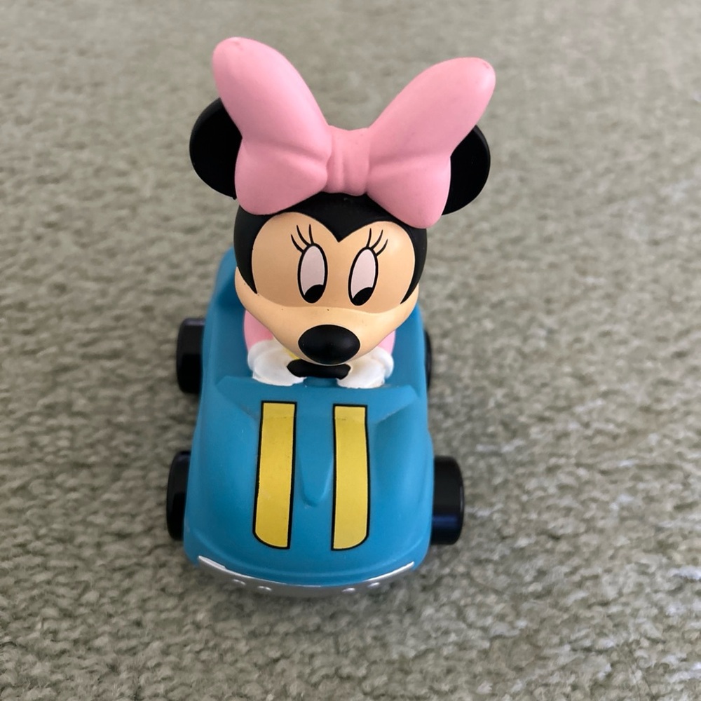 Disney Parks Minnie Mouse Rolling Car Toy